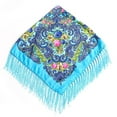 thumbnail image 1 of Mnyycxen Women Cotton Linen Folk-Custom Print Square Scarf Traditional Russian Style Tassel Shawl Travel Scarves, 1 of 4