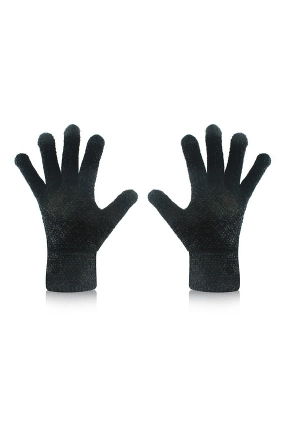 Women Winter Gloves Warm TouchScreen Gloves Chenille Cable Knit Gloves Texting Elastic Cuff Thermal Gloves