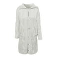 Mnyycxen Women's Long Cardigan Sweater Cable Knit Button Down Long