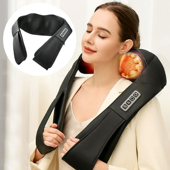 Mo Cuishle Neck Massager With Heat Shiatsu Deep Kneading Back Shoulder Muscle Relaxation For Women Men Parents