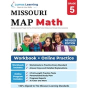 Mo Map by Lumos Learning Missouri Assessment Program Test Prep 5th Grade Math Practice Workbook -length Online Assessments MAP Study Gu, Book 5, Paperback