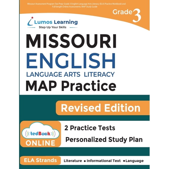 Mo Map by Lumos Learning Missouri Assessment Program Test Prep: Grade 3 English Language Arts Literacy (ELA) Practice Workbook and Full-length On, Book 2, (Paperback)