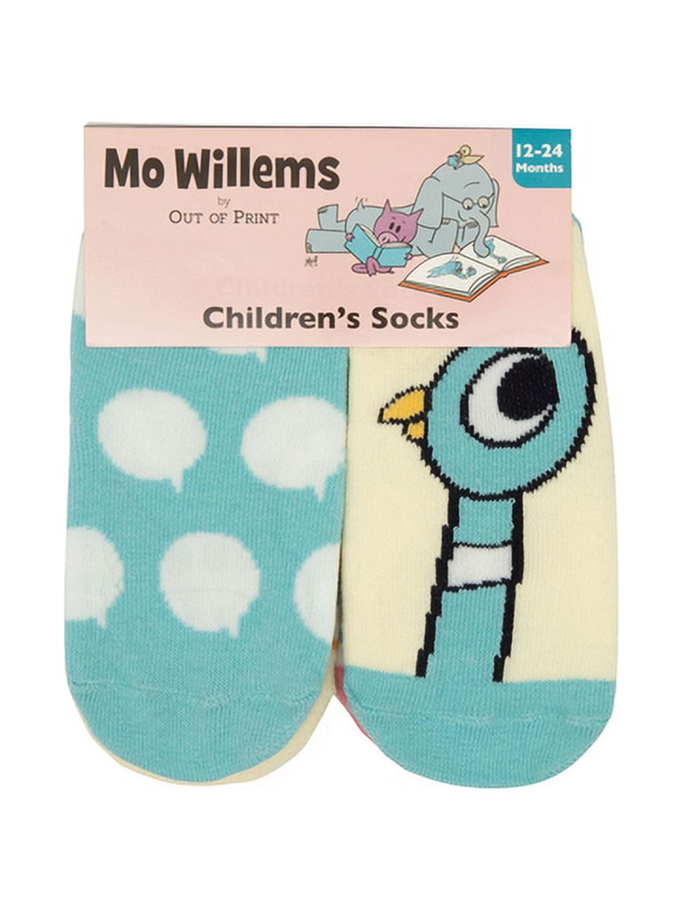 OUT OF PRINT Mo Willems Baby/Toddler Socks 4-Pack - 2t-3t (Other apparel)