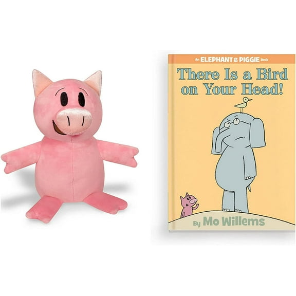 Mo Willems 's 11" Soft Plush Pigs and Books Set New