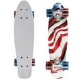 thumbnail image 1 of MoBoard 22“ Professional & Beginner Skateboard for Kids & Adults with Interchangeable Wheels, USA Flag, 1 of 5