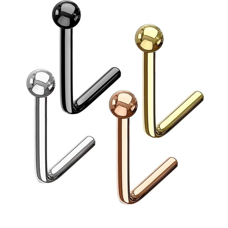 Surgical Steel Ball Dome Top Ball End Nose Pin Studs