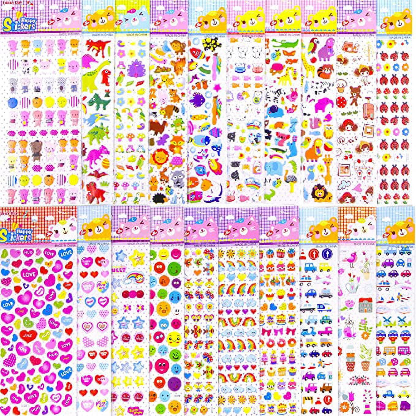 Stickers for Kids Toddlers Stickers – MoCeYa 1200+ Puffy Stickers