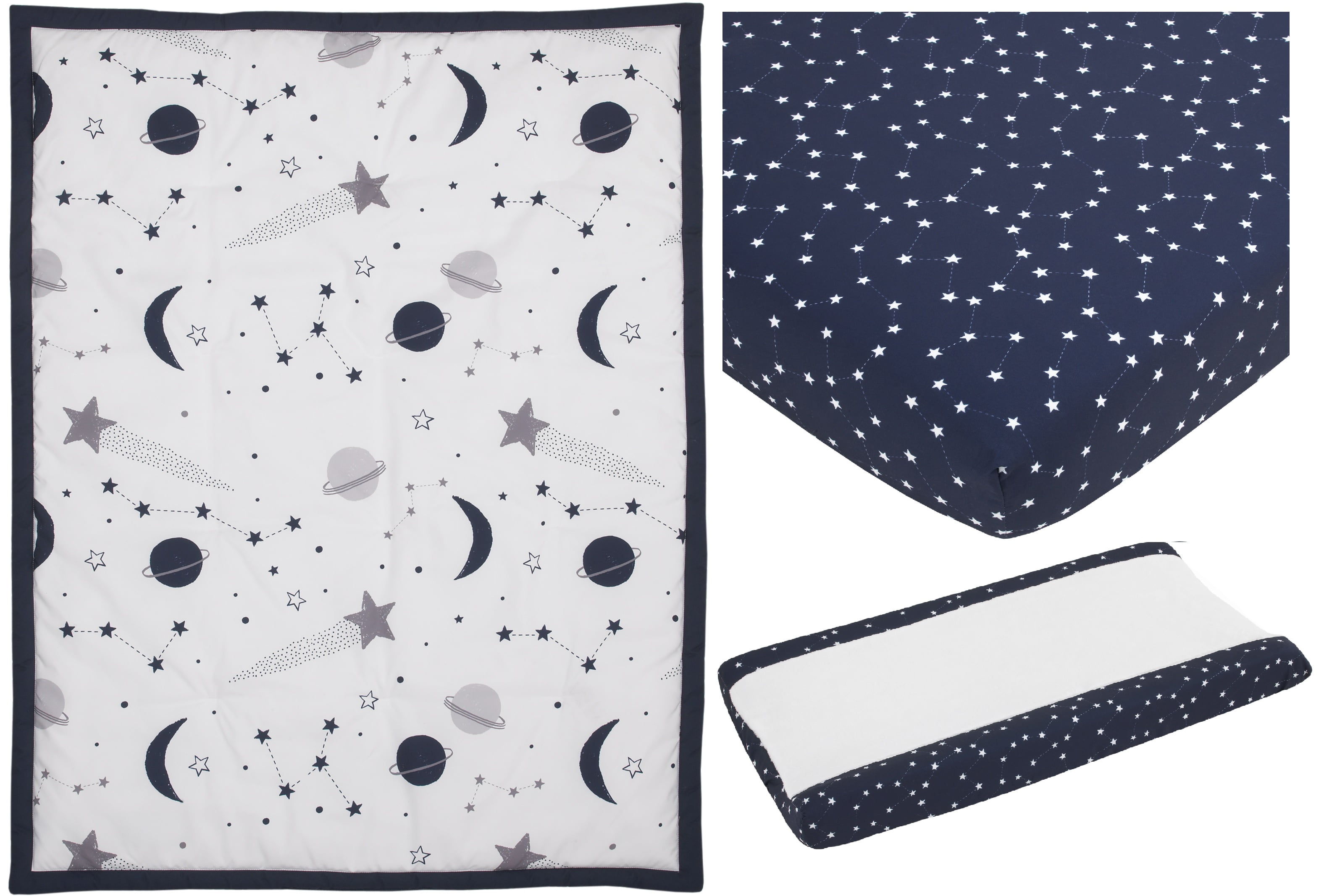 Celestial 2-Pack Microfiber Fitted Crib Sheet by Sammy & Lou®