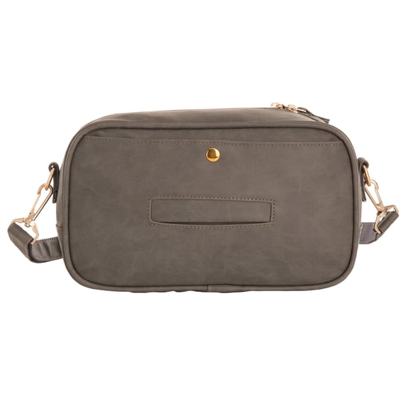 MoDRN Emma Lets Go Crossbody, Unisex, Gray Handbag, 6.89 in, Zipper, Toddler, Polyester