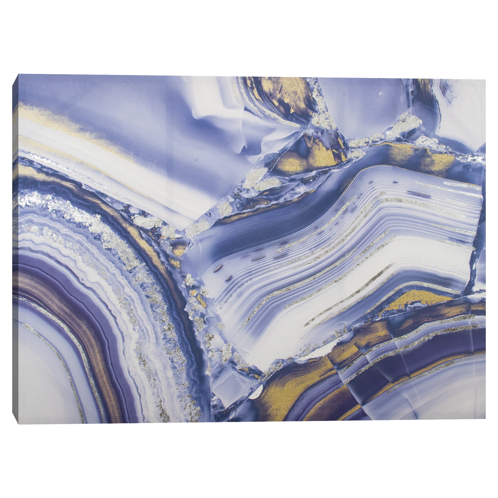 MoDRN Glam Crystal Abstract Canvas Art Print, 40" x 30"