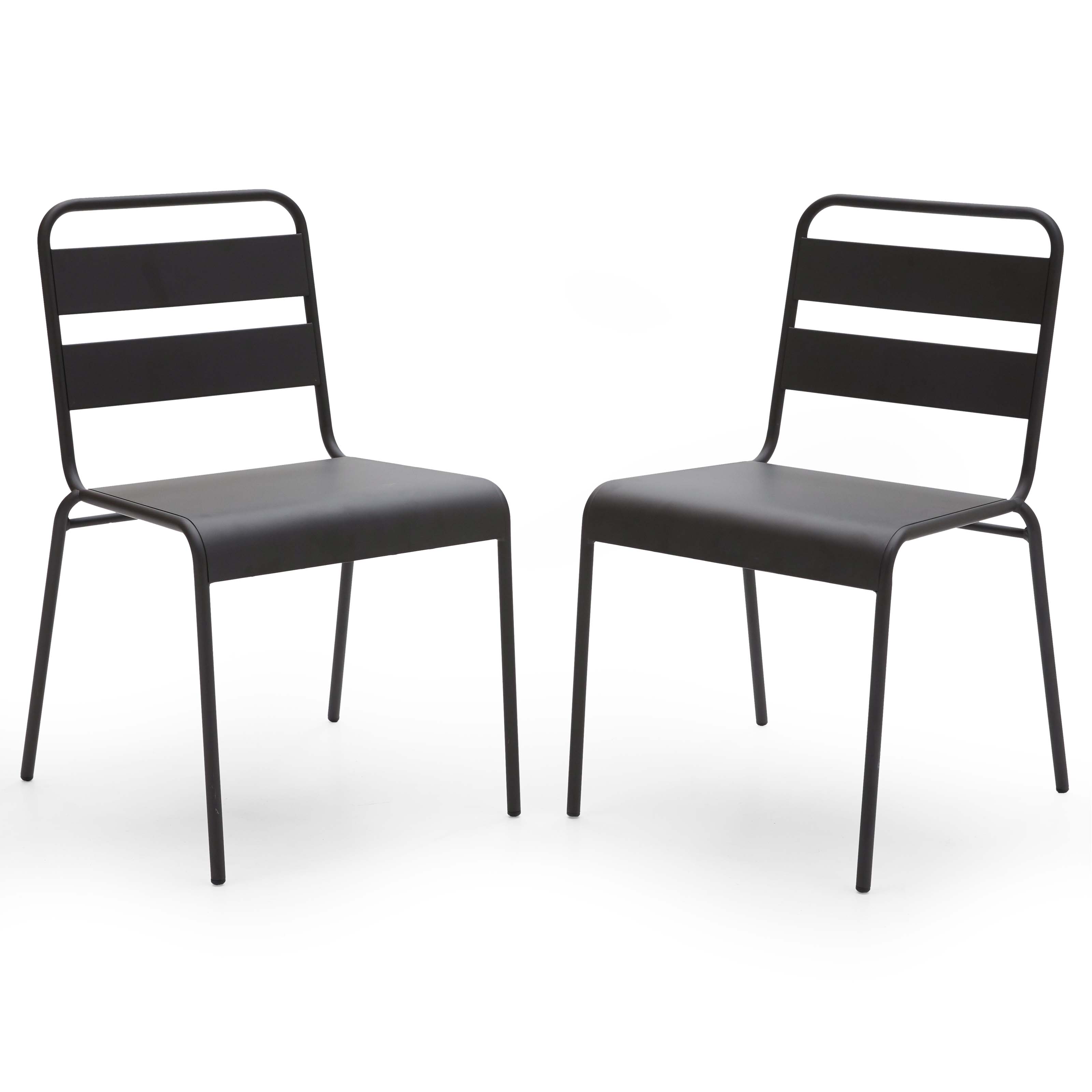 MoDRN Metal Stacking Dining Chairs, Set of 2 - image 1 of 16
