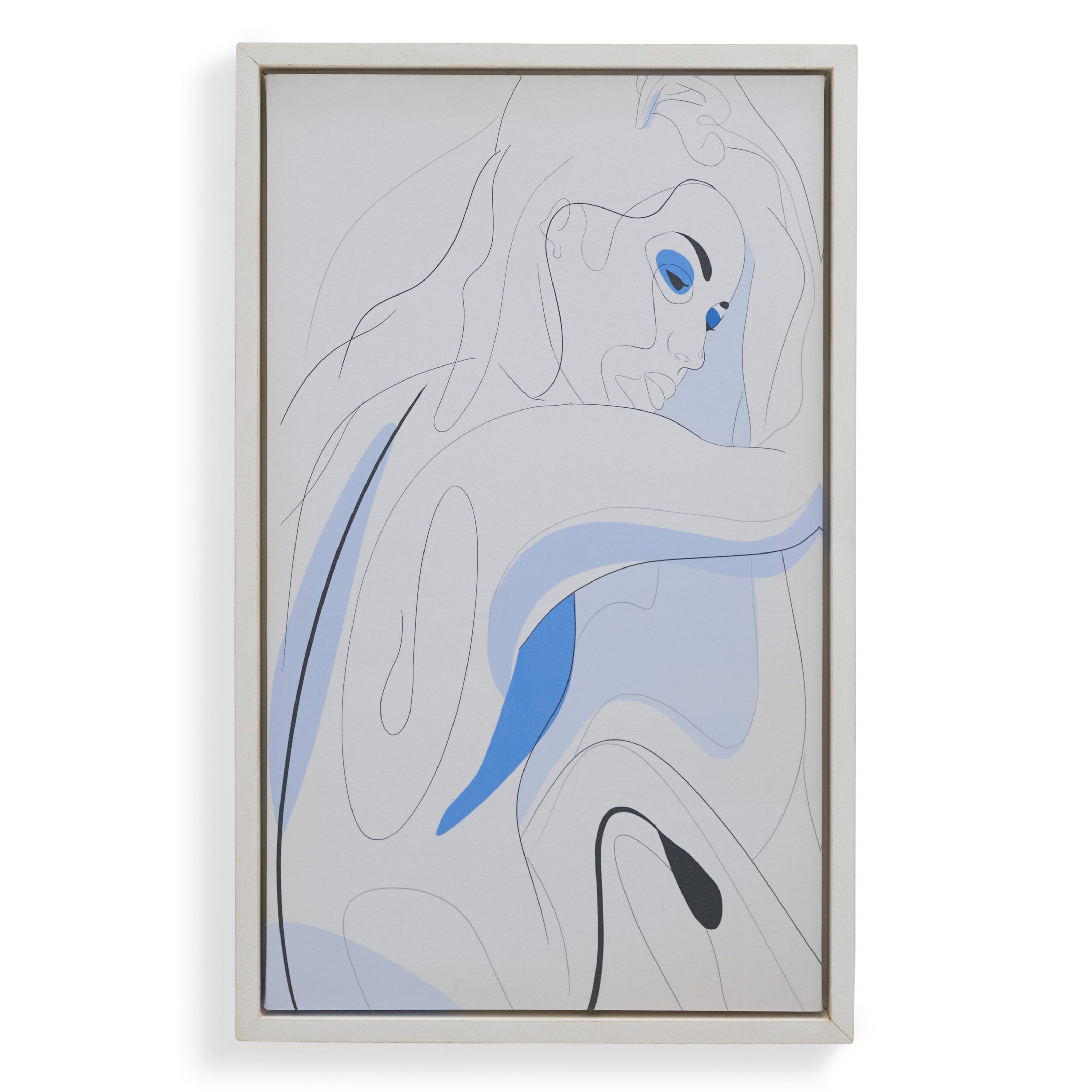 MoDRN MidCentury Abstract Woman Framed Wall Art