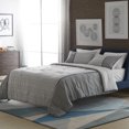 thumbnail image 1 of MoDRN Mid Century Faux Suede Grey 3-Piece Comforter Set, Queen, 1 of 4