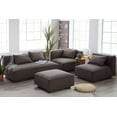 thumbnail image 1 of MoDRN Naturals Wheaton Modular Sofa, Brown, 1 of 6