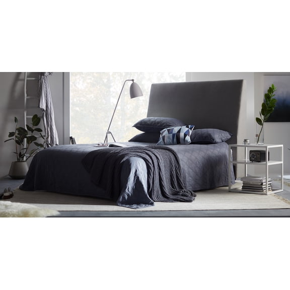 MoDRN Scandinavian 5 Piece Washed Microfiber Quilt Set