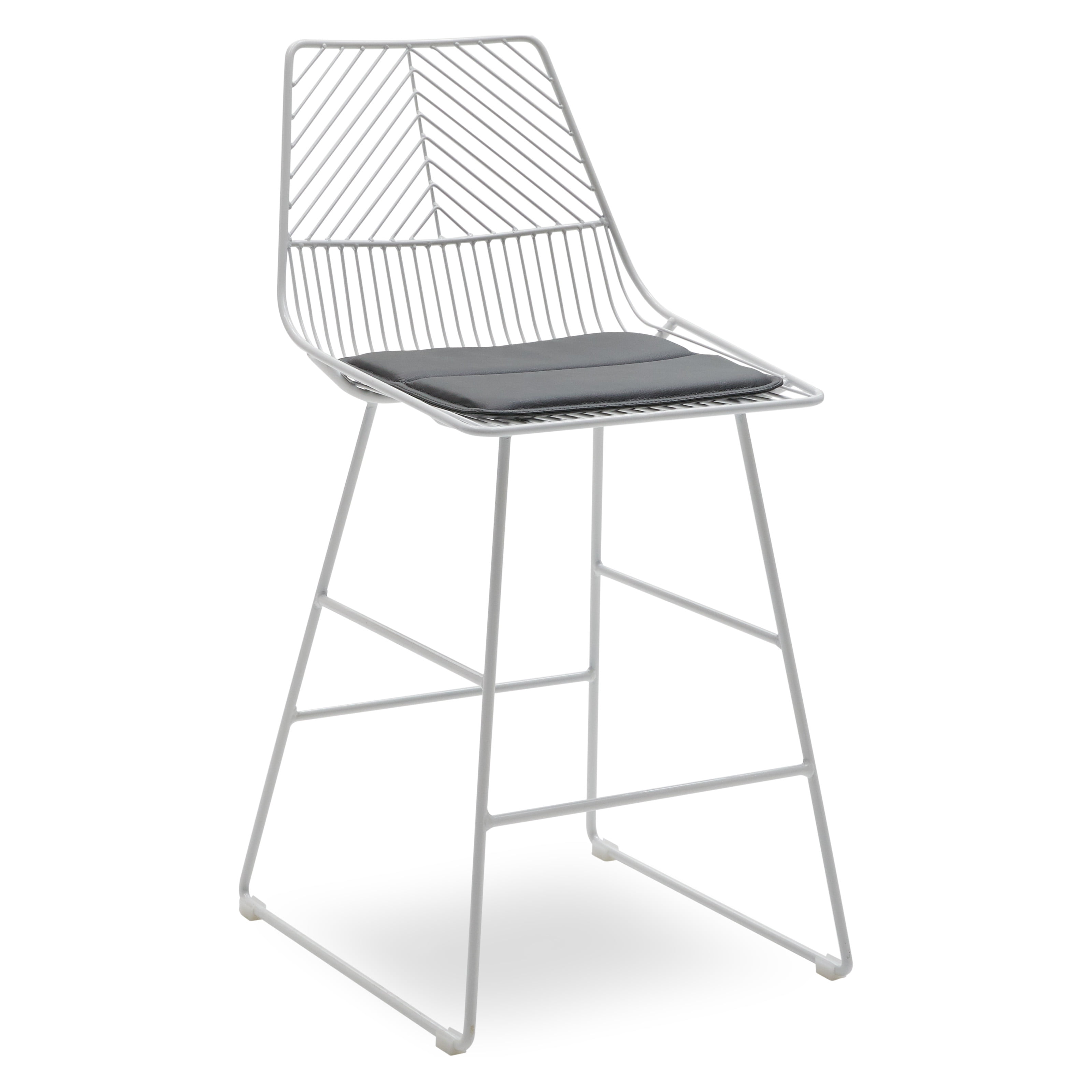 Metal stool with cushion deals