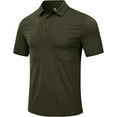 MoFiz Men's Henley Shirts Short Sleeve Moisture Wicking Collarless Golf