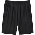 thumbnail image 1 of MoFiz Men's Modal Pajama Shorts Lounge Homewear Black L, 1 of 6