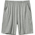thumbnail image 1 of MoFiz Men's Modal Pajama Shorts Lounge Homewear Light Grey 2XL, 1 of 4