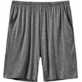 thumbnail image 1 of YIRUIYA Men’s Plus Size Lightweight Elastic Drawstring Pajama Shorts with Pockets, 1 of 5