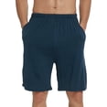 thumbnail image 1 of YIRUIYA Men’s Plus Size Lightweight Elastic Drawstring Pajama Shorts with Pockets, 1 of 4