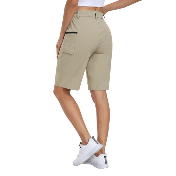 MoFiz US Women's 10-Inch Outdoor Quick-Dry Sports Cargo Shorts