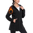 thumbnail image 1 of MoFiz US Women's Polar Fleece Hooded Jacket Full Zip Outwear with Pockets, 1 of 8