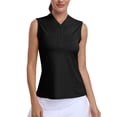 thumbnail image 1 of MoFiz Women's Golf Polo Sleeveless Shirt Quick Drying Casual Workout Tops Shirts, 1 of 7
