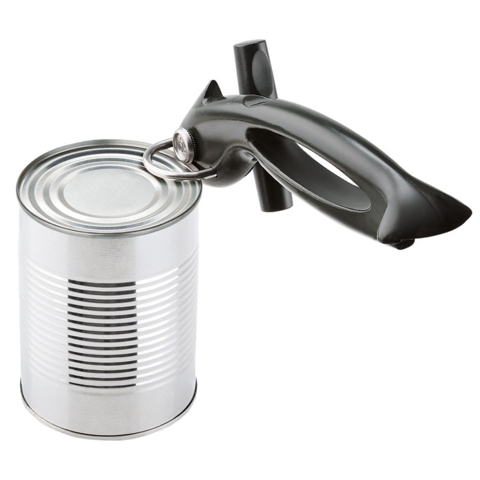 Handy Housewares Classic Compact Hand Held Metal Manual Can Opener with  Built-In Bottle Top Remover