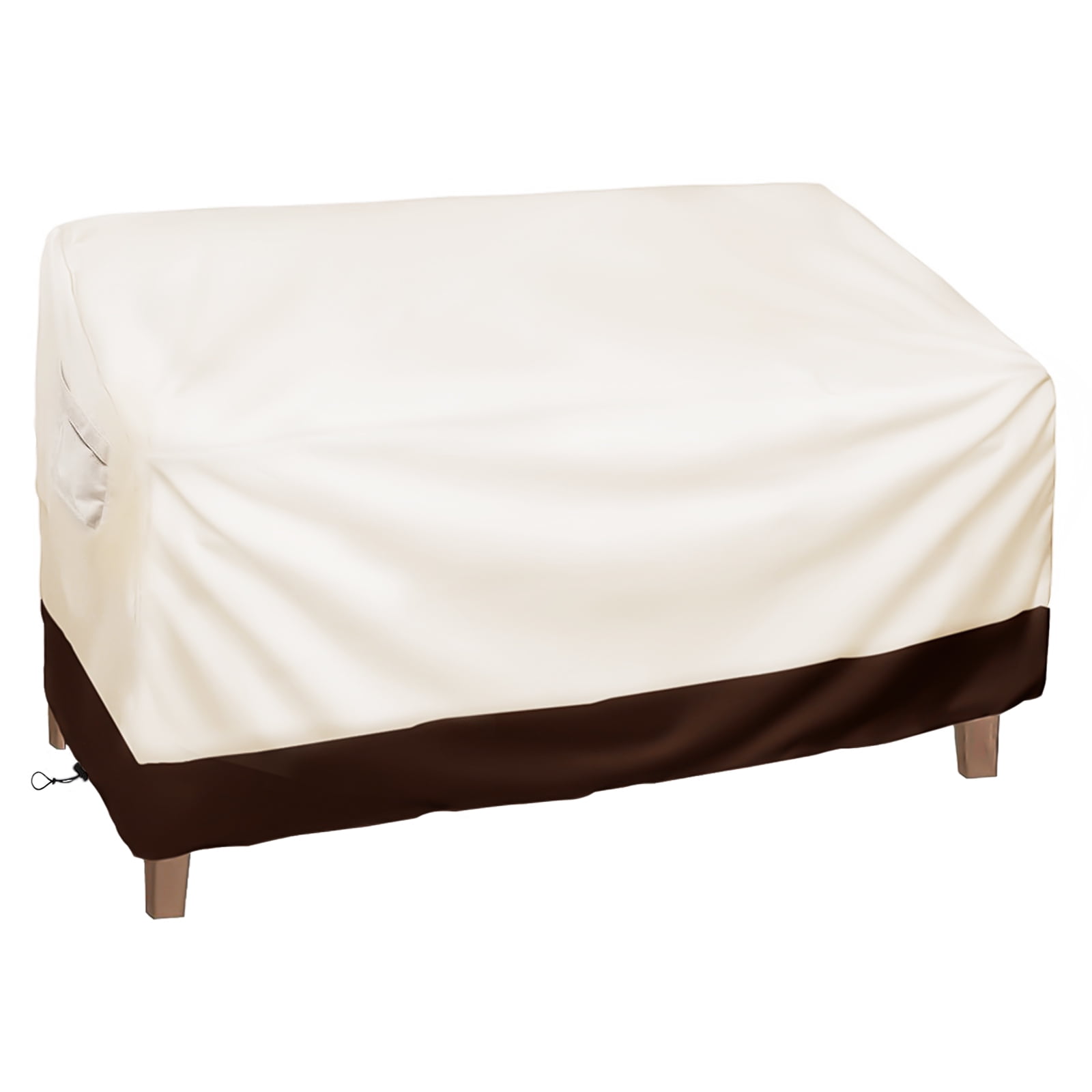 MoHern 2-Seater Patio Furniture Covers, 600D Waterproof Outdoor Loveseat Cover, 58W x 32.5D x 31H inches