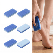 MoHern 6 Pcs Sky Blue Polyurethane Foam Foot Scraper, Lightweight Portable Pumice Stone, Gentle Exfoliation Callus Remover, Durable Body & Foot Cleaning Beauty Care Accessory