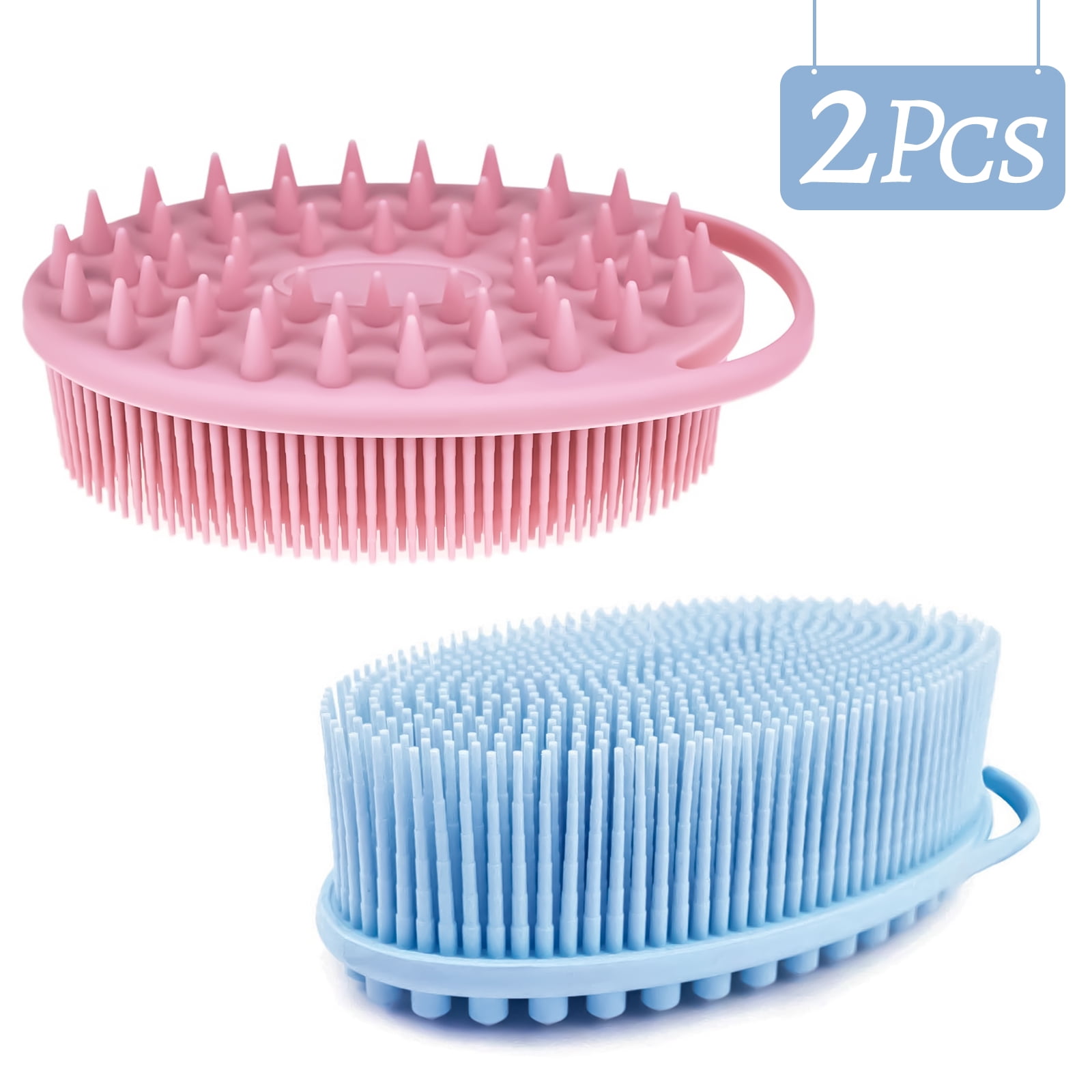 FRCOLOR Bath Brush Baby Shampoo Scalp Shampoo Kid Shampoo Body Spa Brush  Silicone Body Exfoliating Brush Silicone Shower Scrubber Massage Bath Brush  Cleaning Scrubbers Bath Brushes Sponge