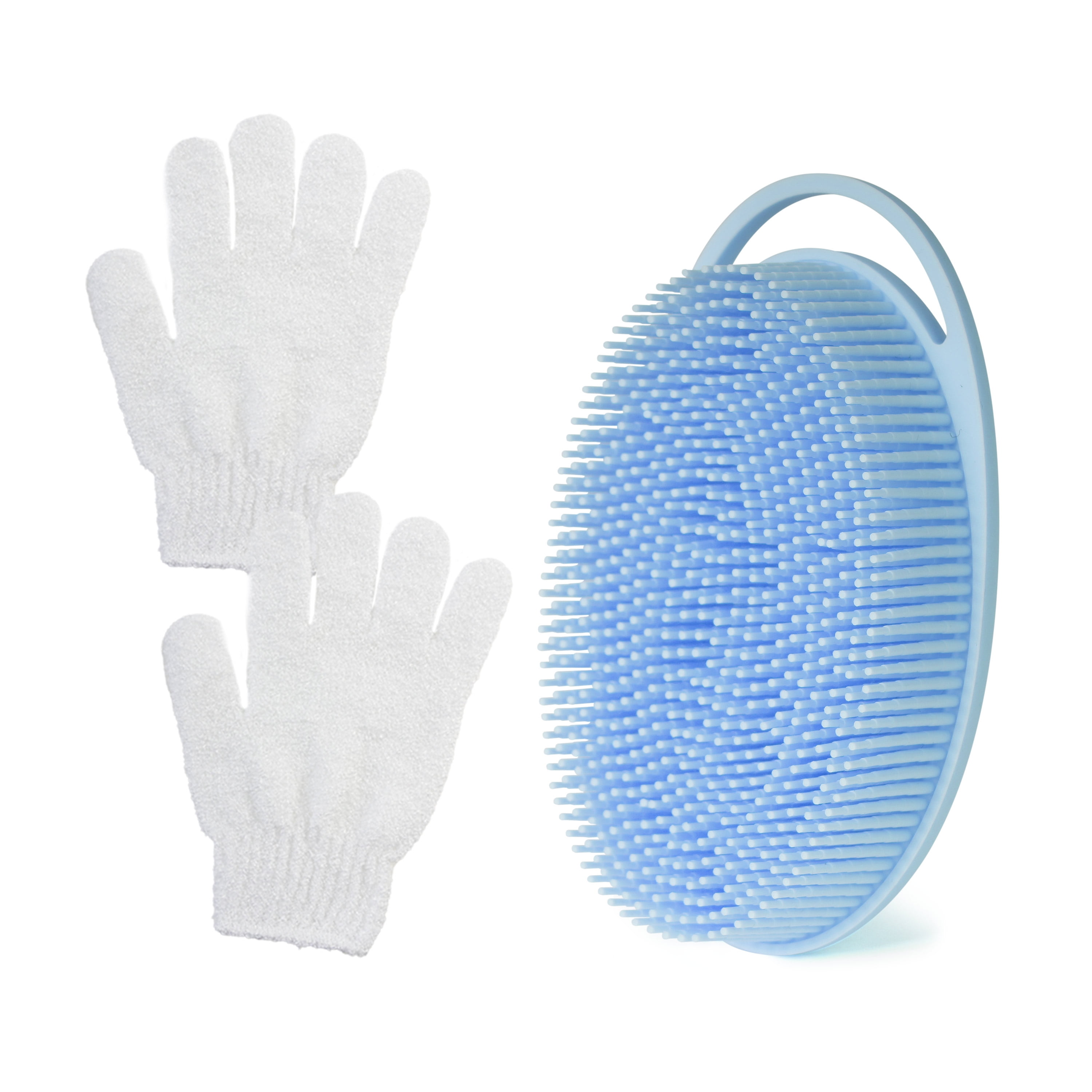MoHern Exfoliating Body Brush, Silicone Body Scrubber with 2PCS