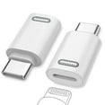 thumbnail image 1 of MoKo 2 Pack Lightn-ing Female to USB C Male Adapter Compatible with iPhone 15/15 Pro/15 Pro Max/15 Plus, iPad Pro/Air, Support Fast Charging/Data Transfer, Not for Audio/OTG, 1 of 8