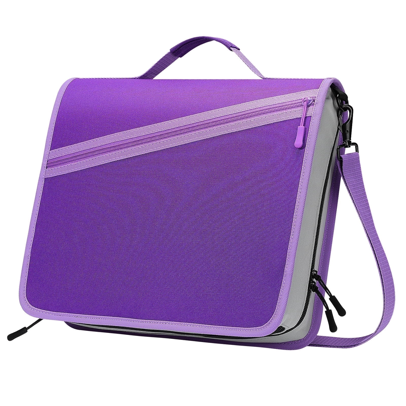 MoKo Zipper Binder, 3 Inch 3 Ring 600 Sheet Capacity Multi-Pocket