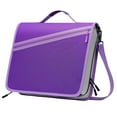 thumbnail image 1 of MoKo Zipper Binder, 3 Inch 3 Ring 600 Sheet Capacity Multi-Pocket School Binder with Handle & Shoulder Strap, School Supplies,Purple, 1 of 7