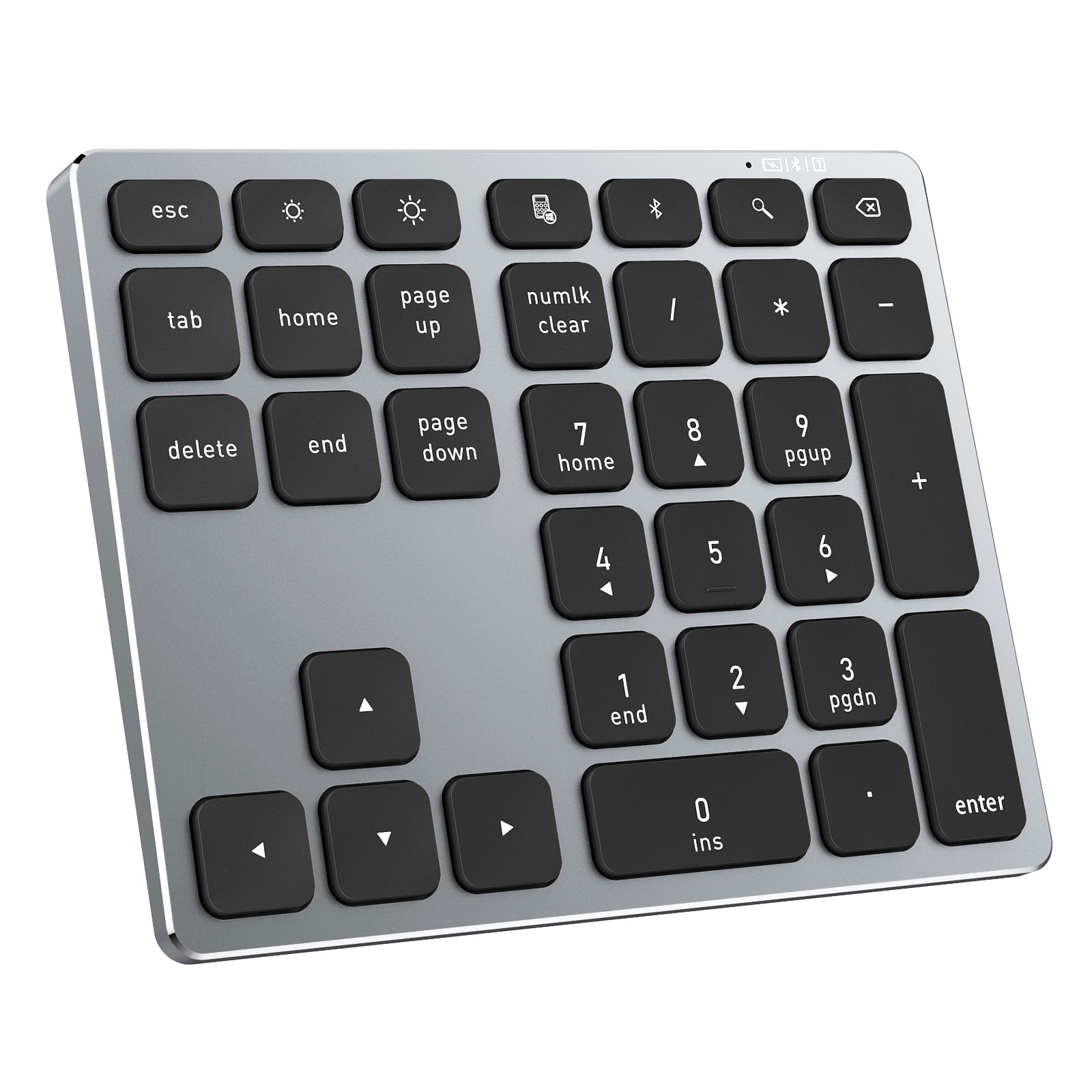 MoKo 34 Keys Bluetooth Number Pad, Wireless Rechargeable Numeric Keypad