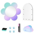 thumbnail image 1 of MoKo 5 in 1 Locker Accessories Set with Magnetic Acrylic Board, Locker Mirror, Markers Holder, Marker Pens, College Essential Locker Set, Flower, 1 of 7
