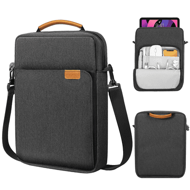 MoKo 9-11 Inch Tablet Sleeve Bag Carrying Case for iPad Pro 11 inch,iPad 10th 10.9,iPad 9/8/7th Generation 10.2,iPad Air 5/4th 10.9,iPad 9.7,Tab S8/S9 11", Black Gray