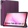 thumbnail image 1 of MoKo Case for Galaxy Tab A11+ Plus/A9+ 11-Inch 2026/2024, Slim Stand Protective Smart Cover with Hard PC Translucent Back Shell for Galaxy Tab A11+/A9 Plus Tablet, Auto Wake/Sleep,Dark Purple, 1 of 8