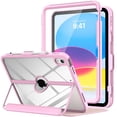 thumbnail image 1 of MoKo Case for iPad 11-inch (A16) 11th Generation Case 2025/ iPad 10th Generation Case with Pencil Holder 2022 10.9", Built-in Screen Protector Clear Back, Multi Angle Viewing Stand, Nosegay, 1 of 8