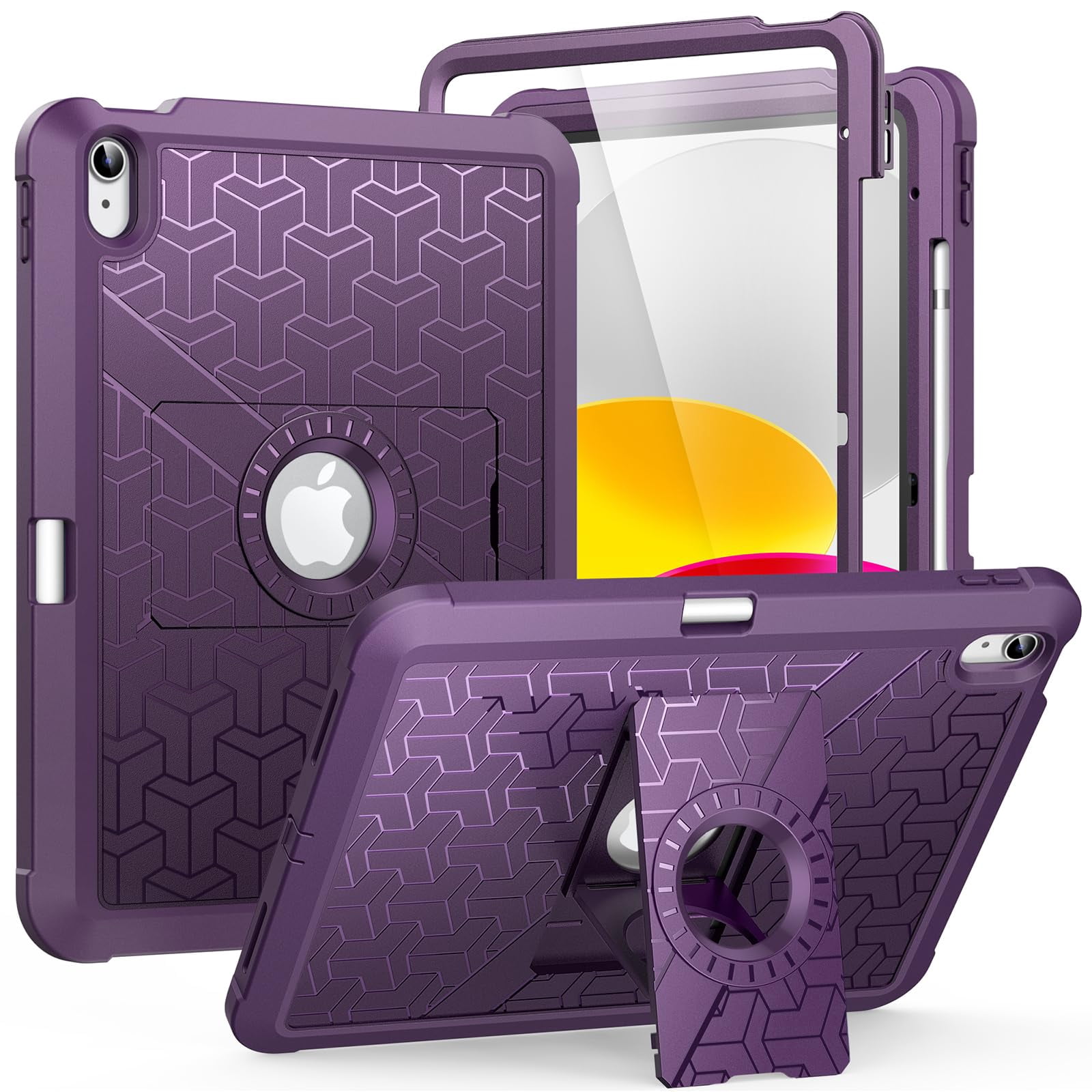①iPhone11 パープル　256GB BT78% シムフリー　UAGケース MoKo Case for iPad (A16) 11th/10th Generation Case 2025/2022, Full