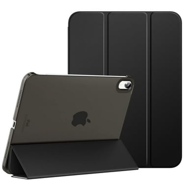 MoKo Case for iPad (A16) 11th Generation 11 Inch 2025, iPad 10th Generation 10.9 inch 2022, Slim Stand Protective Cover with Hard Translucent Shell Cover, Support Touch ID,Black