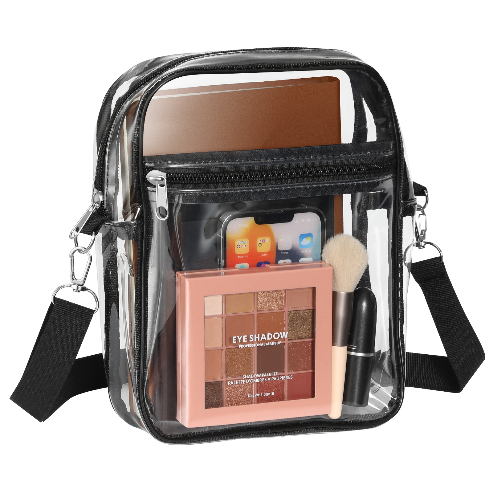 Clear Bag Stadium Approved Purse Transparent Plastic Crossbody Concert