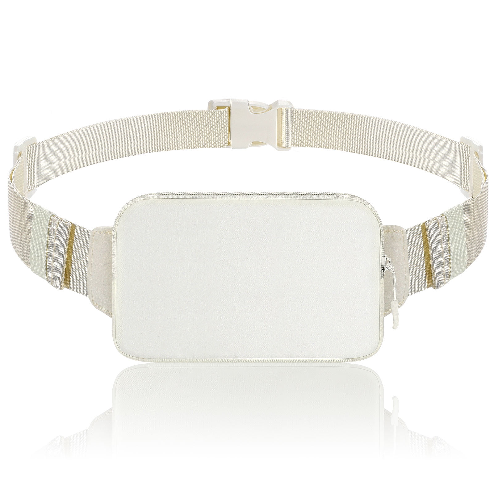 MoKo Fanny Packs for Women Men Mini Crossbody Bag Fanny Pack Belt Bag with Adjustable Strap for Running Outdoors Workout Travel Hiking Cycling Beige Walmart