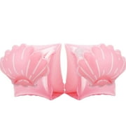 MoKo Inflatable Swim Arm Bands for Kids, Swimming Water Wings Arm Floaties for Age 3-6 Summer Pool Active, Pink