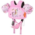 thumbnail image 1 of MoKo Kids Swim Vest for 13-30lbs/30-70lbs, Children Pool Floaties Vest with Crotch Strap and Whistle, Pink Donut Unicorn, 1 of 7
