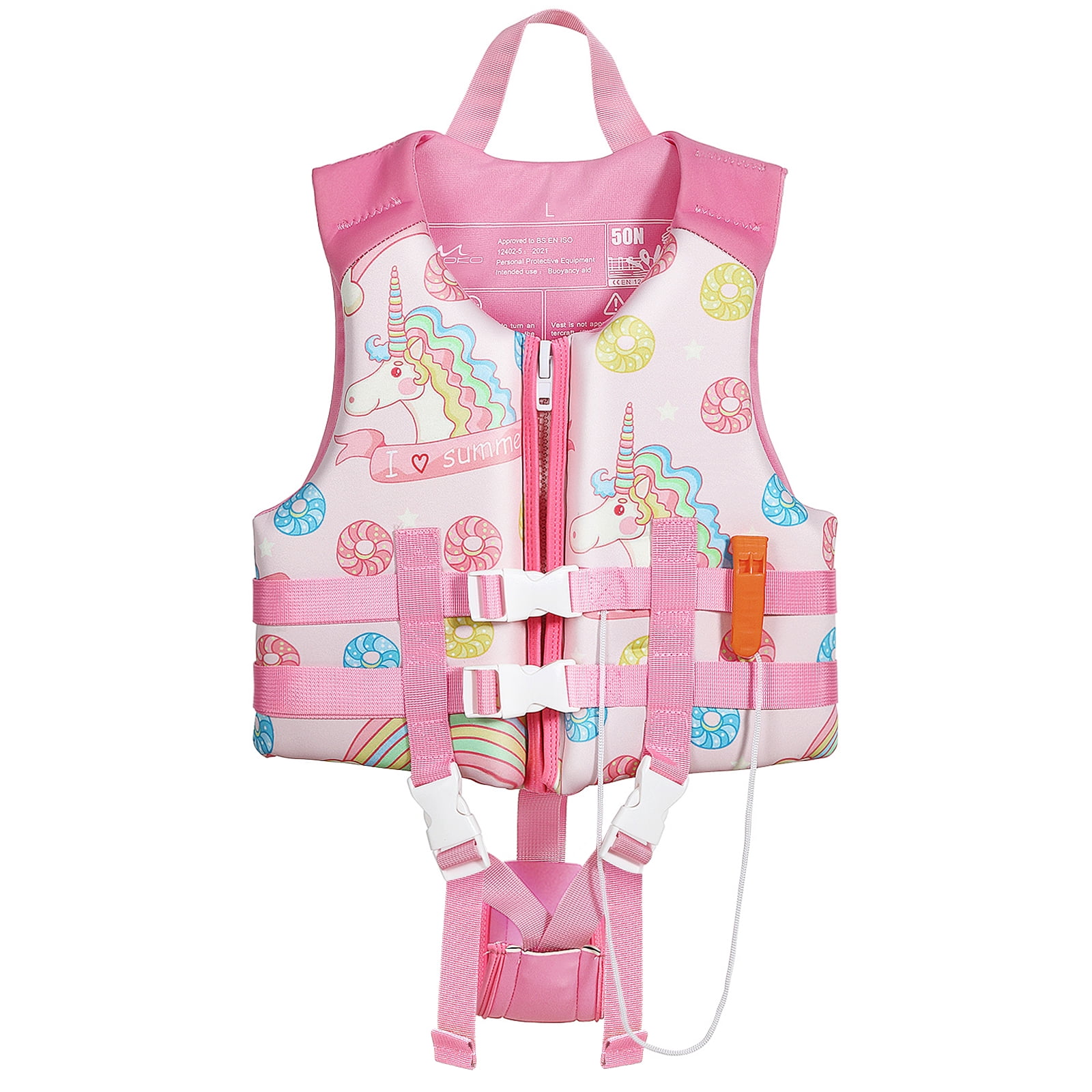 2024 Kids Swim Vest Toddler Floaties for 20-50 lbs 2-6 Years