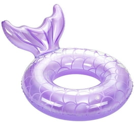 DADHOT 40 Pool Float inflatable Swim Ring Adult Swim Ring Summer Floating Ring with Handle blue