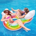 thumbnail image 1 of MoKo Pool Floats Adult, Inflatable Chairs, Pool Floaties, Inflatable Pool Toys with Cup Holders for Beach Party Water Park, 1 of 7